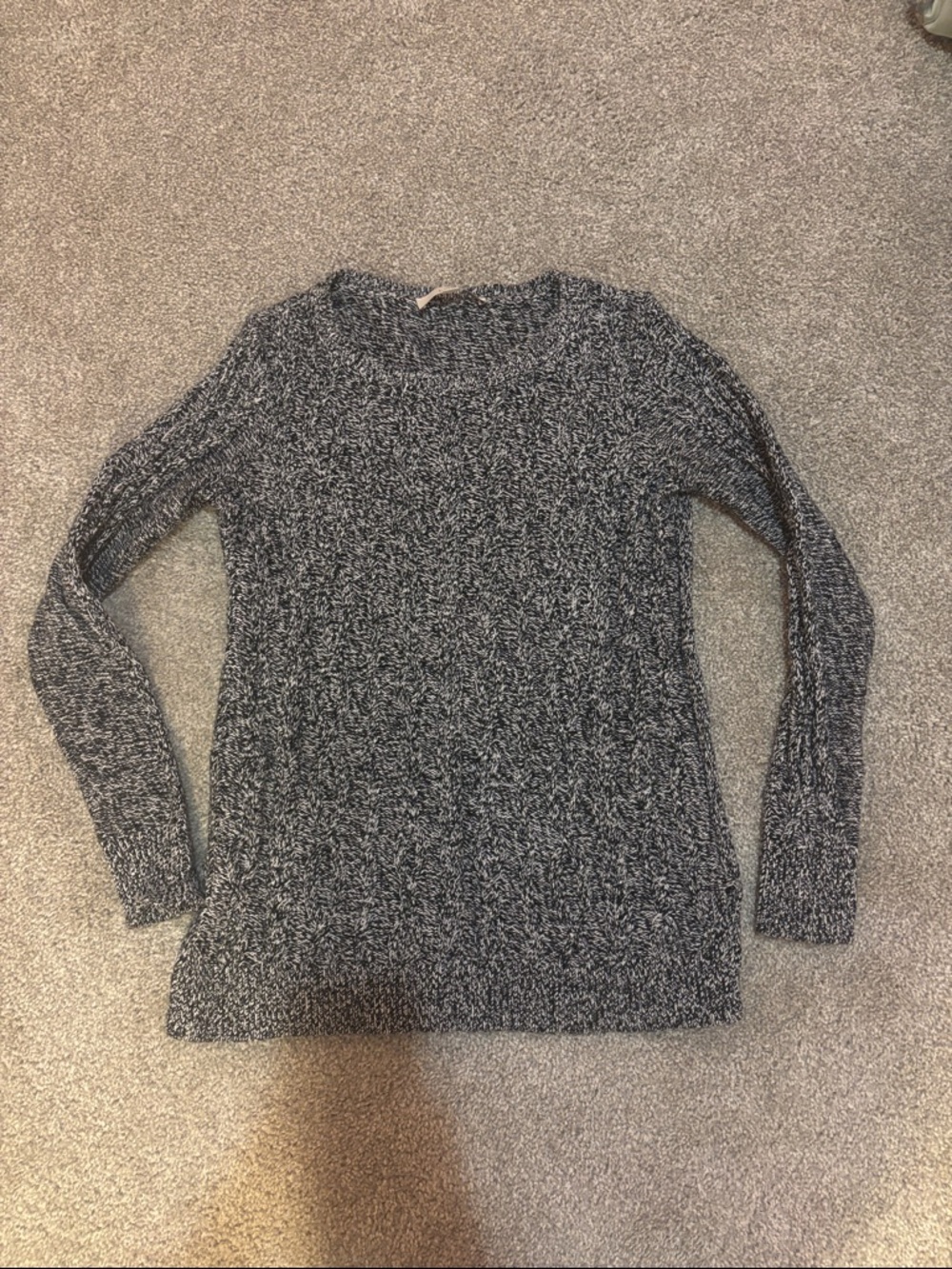 Black and white LOFT sweater